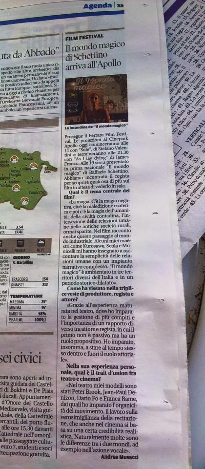 Interview to Raffaele Schettino